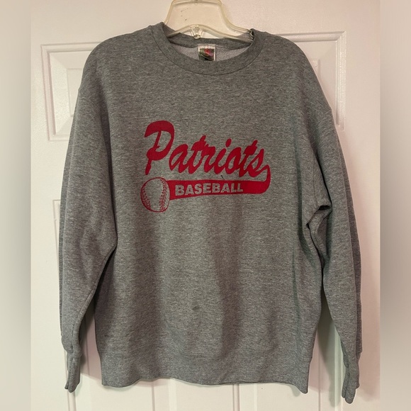 Patriots Baseball Vintage 1990’s Size L Sweatshirt - Picture 1 of 11